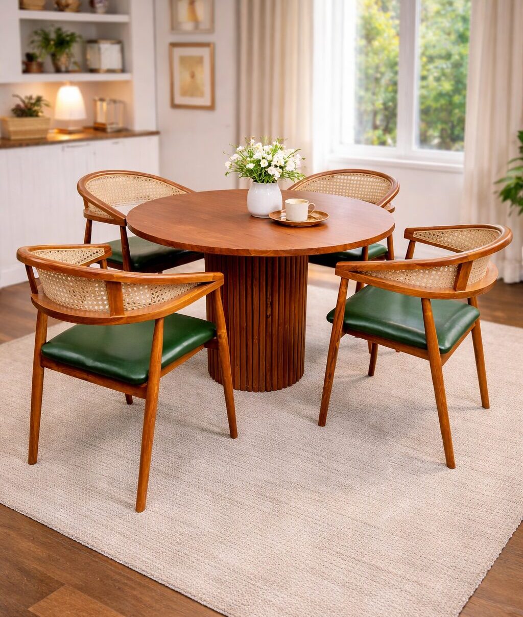 Meja Makan Jamur Kursi Rotan Meja Makan Jamur Kursi Rotan